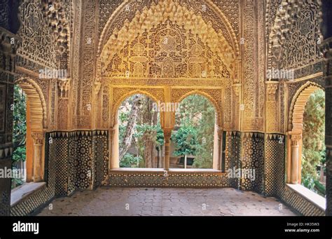 Alhambra palace interior, Andalusia, Spain Stock Photo: 132221519 - Alamy