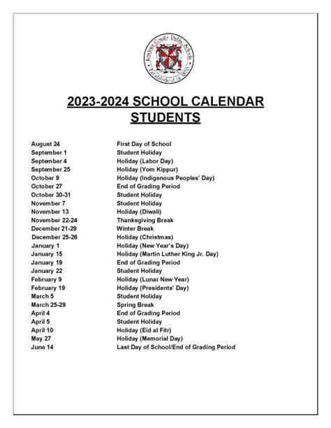 Loudoun County Public Schools (LCPS) 2024-2025 Academic Calendar ...