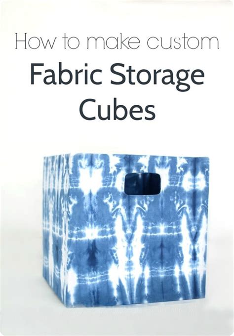 How to make fabric storage cubes