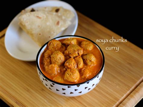 soya chunks curry recipe | soya bean curry recipe | soya bean recipe