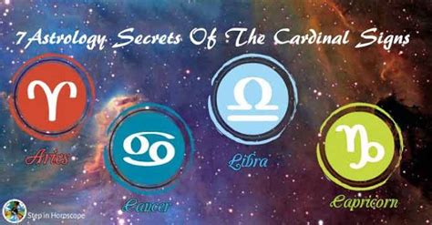 7 Astrology Secrets Of The Cardinal Signs | Cardinal signs, Astrology, Cardinal