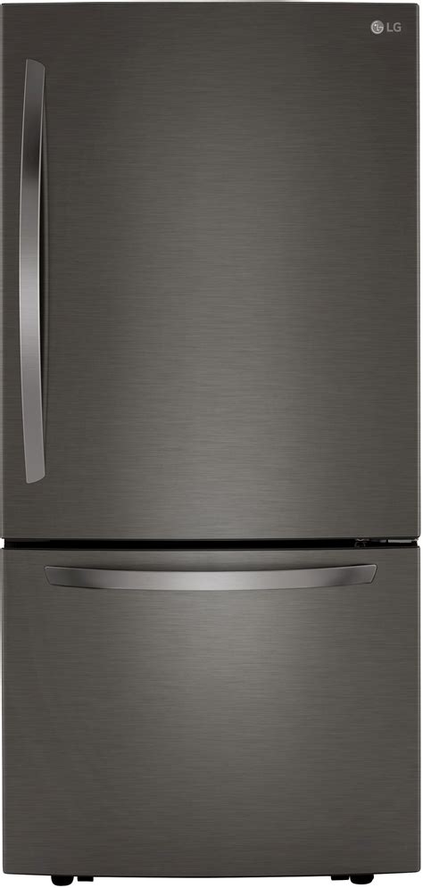 LG 25.5 Cu. Ft. PrintProof™ Black Stainless Steel Bottom Freezer Refrigerator | Spencer's TV ...