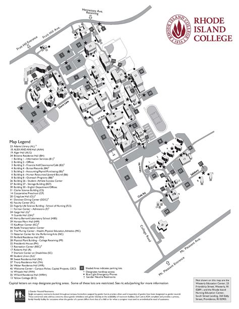 Rhode Island College - Campus Map