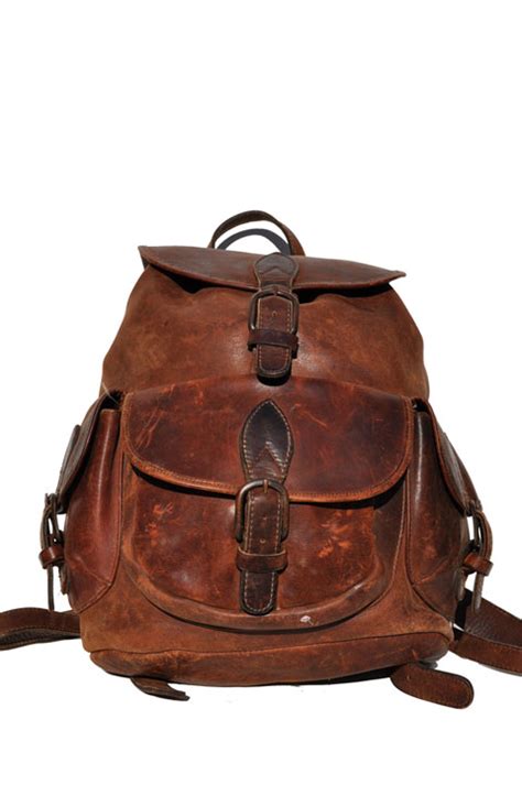 goodbye heart vintage: Vintage Leather Backpack