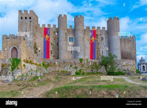 View of Obidos castle in Portugal Stock Photo - Alamy