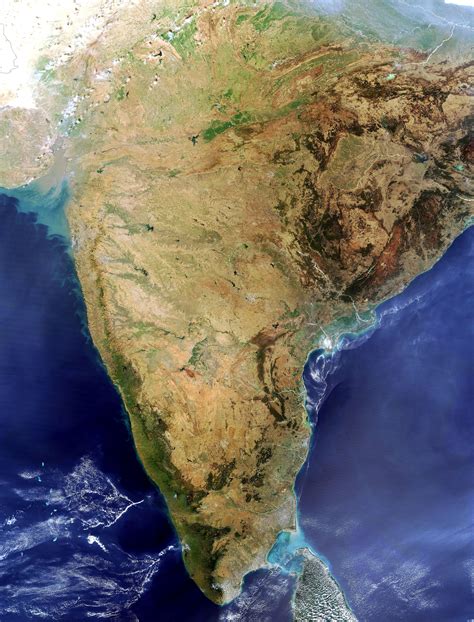 Satellite map of India | India map, Birds eye view map, Earth and space science