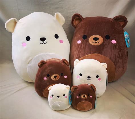 Squishmallow Omar the Bear and Brook the polar bear 5” - lagoagrio.gob.ec