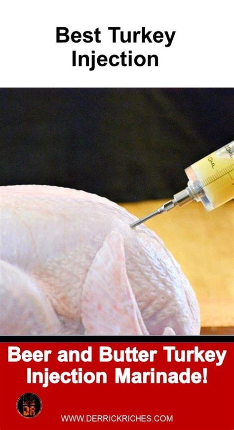 Beer & Butter Turkey Injection - via @derrickriches | Turkey injection, Turkey injection ...