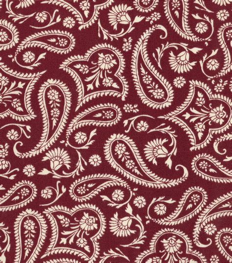 Western Fabric- Paisley Print On Red Home Decor | Jo-Ann | Paisley art, Western prints, Block ...