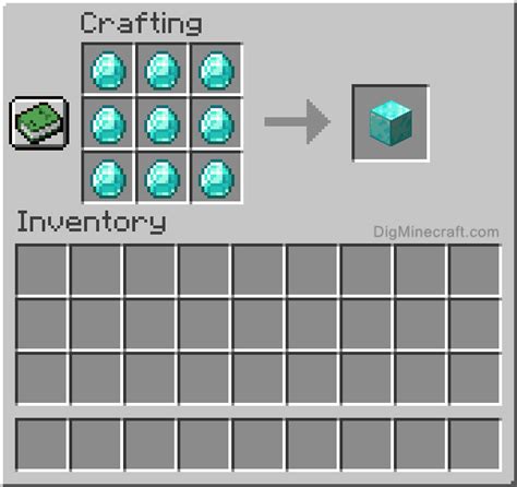 How to make a Block of Diamond in Minecraft