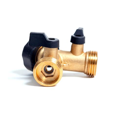 Gardenirvana Solid Brass Heavy Duty 2 way Y connector valve splitter ...