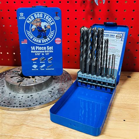 14pc Bad Dog Multi-Purpose Drill Bits - Bad Dog Tools