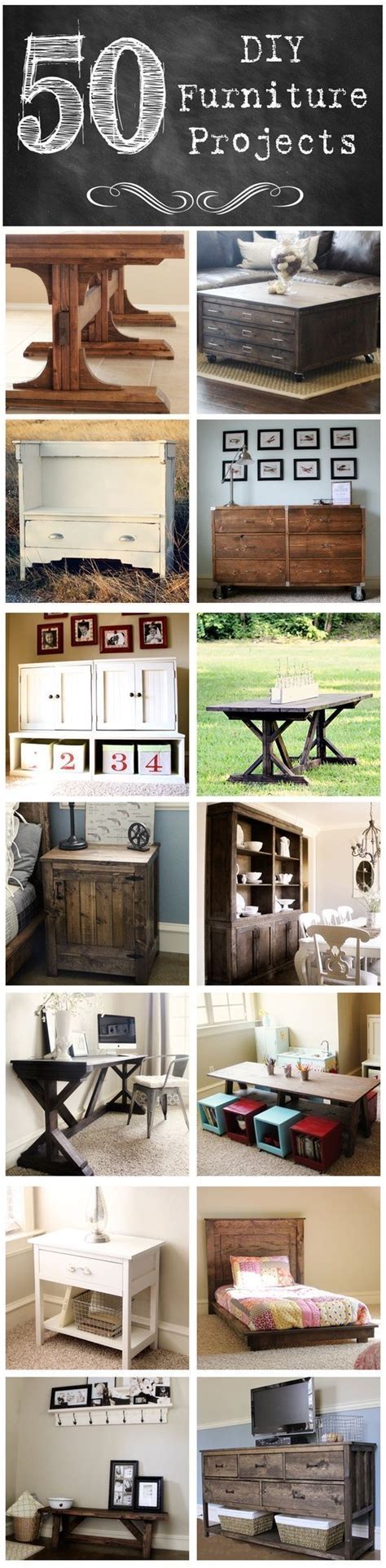 50 DIY – Home Furniture Projects | Diy home furniture, Diy furniture projects, Furniture projects