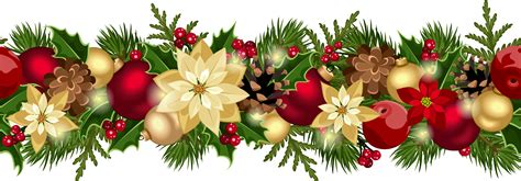 Christmas Garland Border Png Christmas Garland Clipart