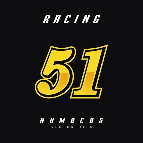 Racing Number 51 Vector Design Template 27396397 Vector Art at Vecteezy