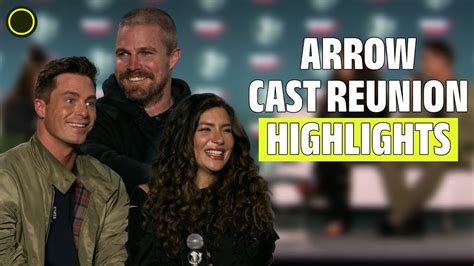 Arrow Cast Reunion | BEST MOMENTS | Stephen Amell, Colton Haynes, and ...