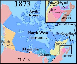 Map of Canada 1873 | Canada history, Canadian history, History geography