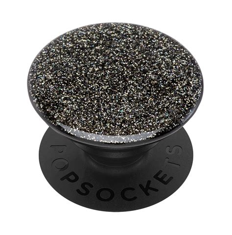 Glitter Black PopSockets PopGrip