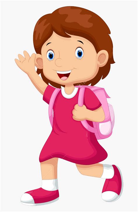 Clip Art High School Students Clipart - Girl Going To School Clipart , Free Transparent Clipart ...