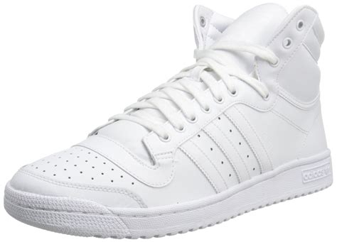 Adidas Originals Leather Top Ten Hi S Basketball Shoes In White White ...