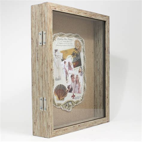 Weathered Wood Shadow Box Frame - For Those Tangible Memories