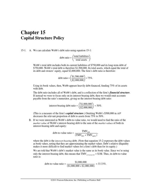 Capital Structure | PDF | Book Value | Capital Structure