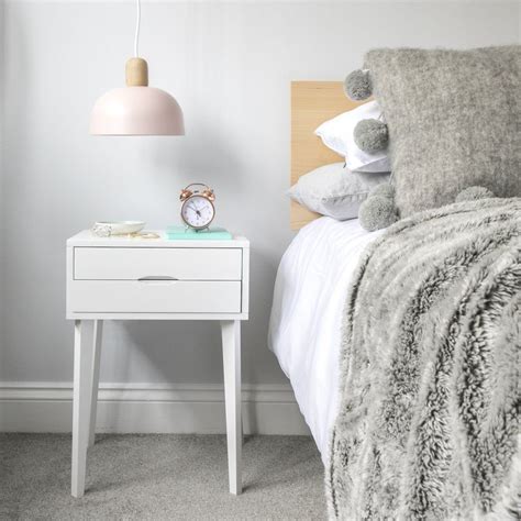 Minimalism - the bare essentials for a small space in 2020 | White bedside table, Floating ...