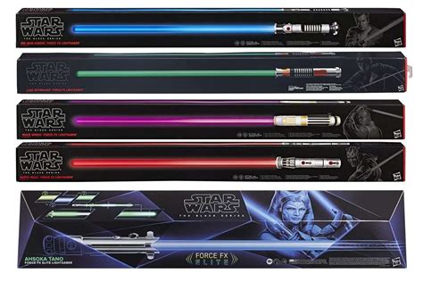 Star Wars The Black Series Luke Skywalker Force FX Lightsaber Accessories Swords Weapons ...