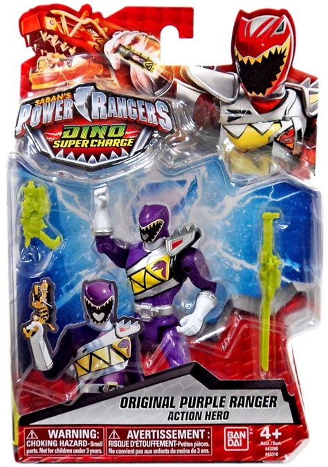 Power Rangers Dino Super Charge Original Purple Ranger 5 Action Figure ...