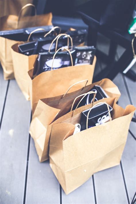 Brown shopping bags · Free Stock Photo