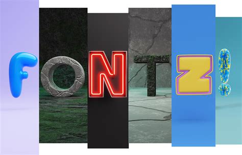 FONTZ - Various 3D fonts - Blender Market