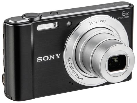 Cámara Compacta SONY CYBER-SHOT DSC-W810 (Negro - 20.1 MP - ISO: 100 a 3200 - Zoom Óptico: 6x ...