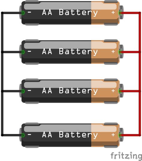 Parallel connection of batteries - beginners - fritzing forum