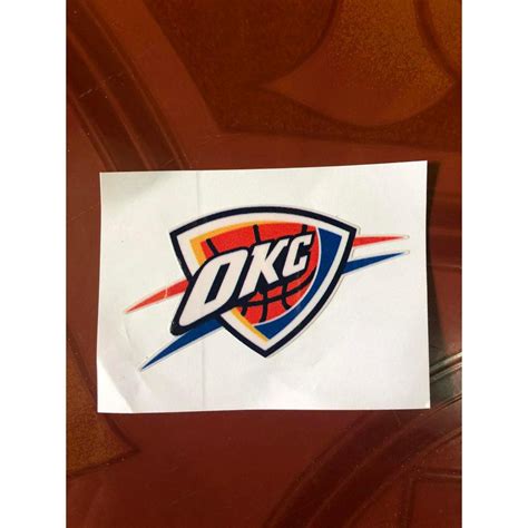 OKLAHOMA THUNDER LOGO 3.5 INCH GLOSSY STICKER BY MMA ENTERPRISE ...