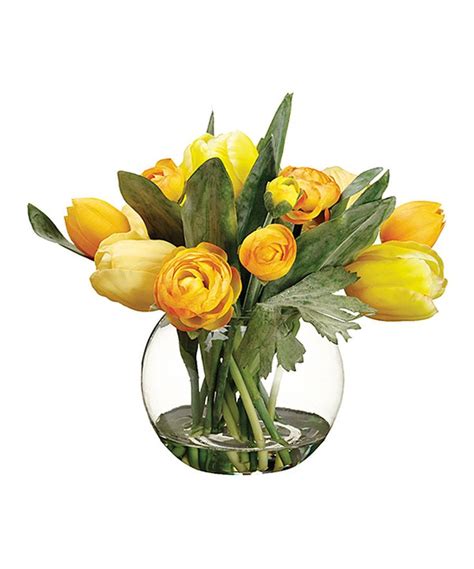 Yellow Tulip Arrangement & Vase | Tulips arrangement, Yellow tulips, Tulips