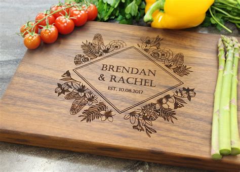 Personalized Cutting Board - Engraved Cutting Board, Custom Cutting Board, Wedding Gift ...