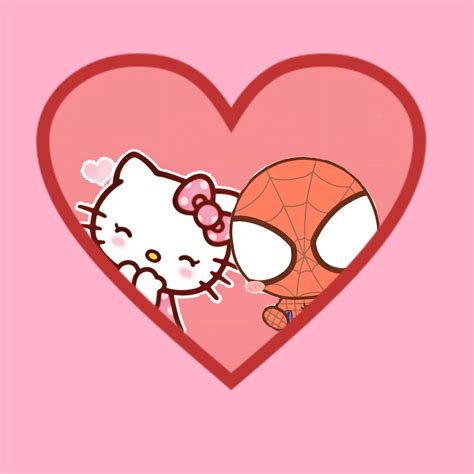 Spider man and hello kitty en 2023 | Papel pintado de hello kitty, Hello kitty imagenes ...