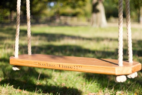 Traditional Solid Oak Tree Swing - Double Adult – The Fine Wooden ...