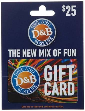 Amazon.com: Dave & Busters Gift Card $25: Gift Cards