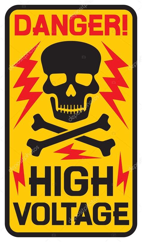 Danger high voltage sign — Stock Vector © Tribaliumivanka #85189816