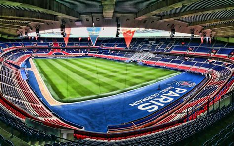 Herunterladen hintergrundbild parc des princes, hdr, leeres stadion ...