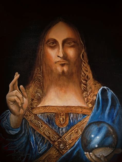 Salvator Mundi, Painting by George Balmus | Artmajeur