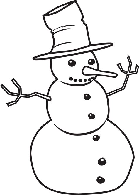 Snowman black and white snowman black and white clipart - WikiClipArt