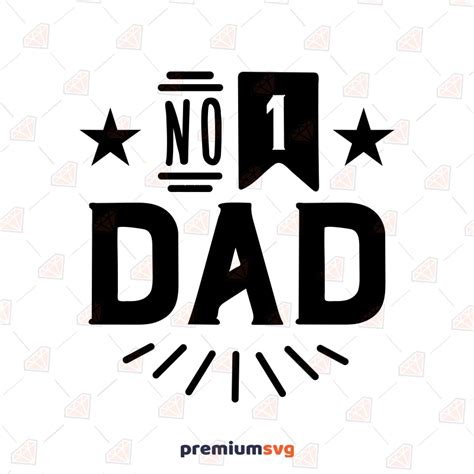 Number 1 DAD Digital Download Wall Hangings Home Décor mindtek.it