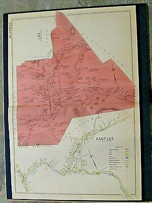 1904 MAP OF LEE & EAST LEE, MA., ABOUT 22X32 INCHES, MAP IN VERY GOOD ...