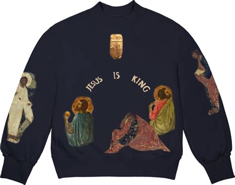 Jesus Is King x AWGE Navy Sweatshirt | INC STYLE