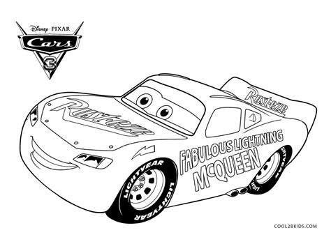 Free Printable Lightning McQueen Coloring Pages For Kids