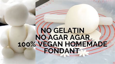 No Gelatin No Agar Vegan Fondant, Homemade Fondant