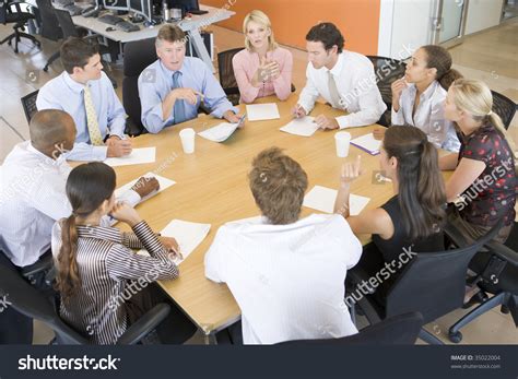 Stock Traders In A Meeting Stock Photo 35022004 : Shutterstock