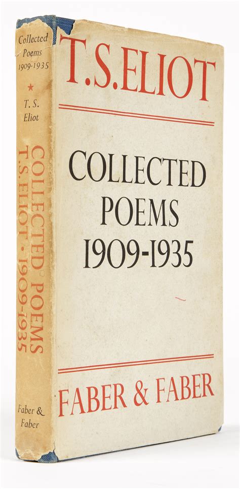 COLLECTED POEMS 1909 - 1935 by Eliot, T. S.: